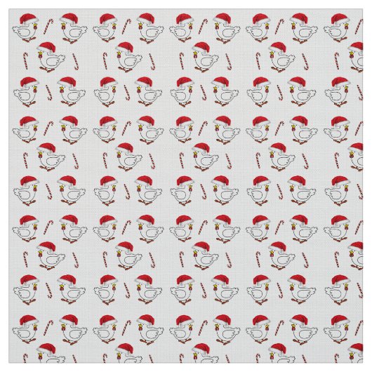 Vrolijk kerstmeisje met kerstmannetjes stof (Swatch)