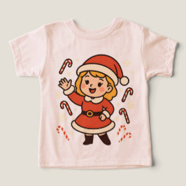 Vrolijk Kerstmeisje met Suikerstokken