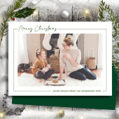 Vrolijk kerstminimalistisch | Foto van Elegant Feestdagenkaart