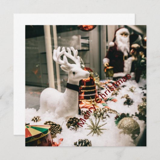 Vrolijk Kerstmis aangepaste ontwerp Kaart (Voorkant / Achterkant)