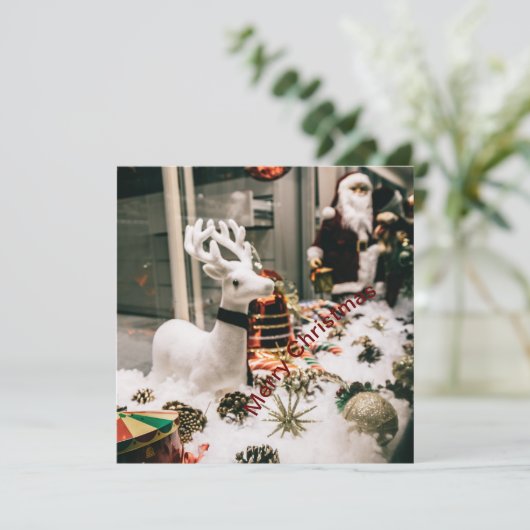 Vrolijk Kerstmis aangepaste ontwerp Kaart (Staand voorkant)