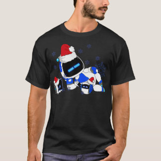 Vrolijk Kerstmis Astrobot Grappig Zweet T-shirt