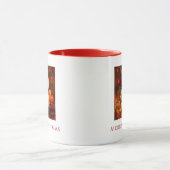 Vrolijk Kerstmis Baby Foto Santa Hat Feestelijk Mok (Midden)