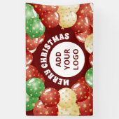 Vrolijk Kerstmis Ballonnen Custom Company Party Ro Spandoek (Verticaal)
