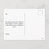 Vrolijk Kerstmis Bedrijfsnaam Medewerker Goud Feestdagenkaart (Achterkant)