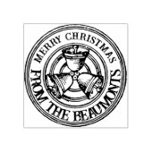 Vrolijk Kerstmis Bells Gepersonaliseerde Vakantie  Rubberstempel (Afrduk)