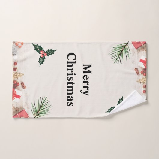 Vrolijk Kerstmis Beste Badkamer Handdoek Set (Handdoek)