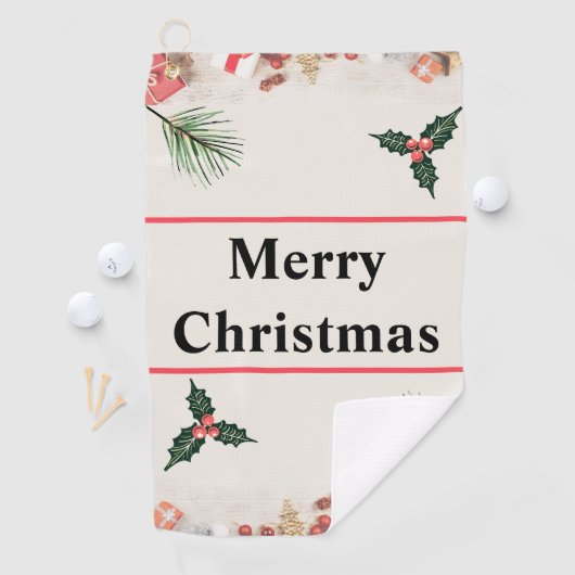 Vrolijk Kerstmis Beste Golf Handdoeken (Insitu)