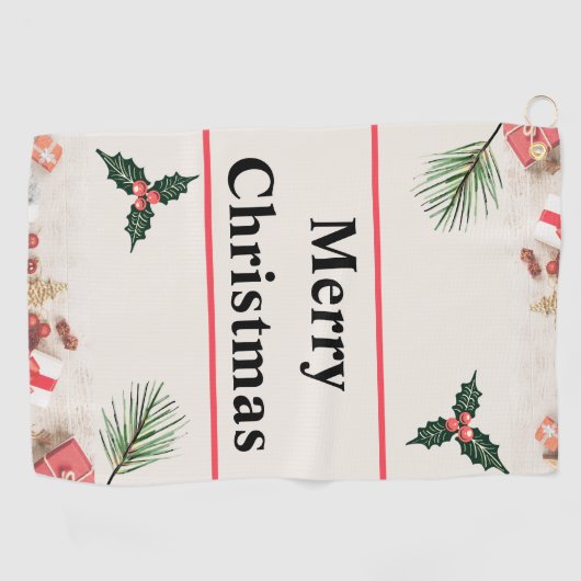 Vrolijk Kerstmis Beste Golf Handdoeken (Horizontaal)
