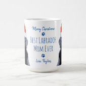 Vrolijk Kerstmis Beste Labrador Moeder Ooit Zwart  Koffiemok (Center)