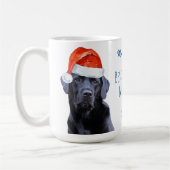 Vrolijk Kerstmis Beste Labrador Moeder Ooit Zwart  Koffiemok (Links)