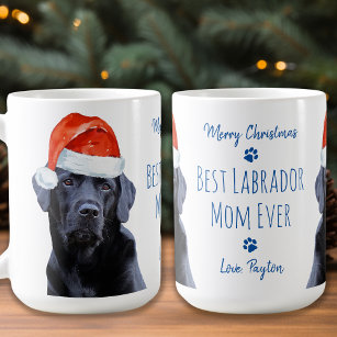 Vrolijk Kerstmis Beste Labrador Moeder Ooit Zwart  Koffiemok