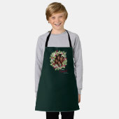 Vrolijk Kerstmis bewerkbare fotofamilie Schort (Gedragen)