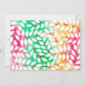 Vrolijk Kerstmis Botanische Cheery Tie Dye - Foto Feestdagenkaart (Achterkant)