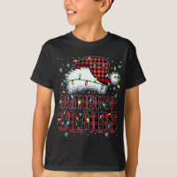 Vrolijk Kerstmis Buffel Plaid Rode Kerstman Hoed G