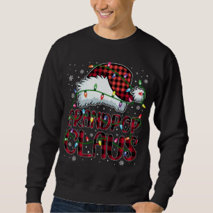 Vrolijk Kerstmis Buffel Plaid Rode Kerstman Hoed G Trui