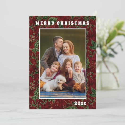 Vrolijk Kerstmis Chic Feestelijke Feestdagen Famil (Staand voorkant)