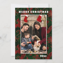 Vrolijk Kerstmis Chic Feestelijke Feestdagen Famil