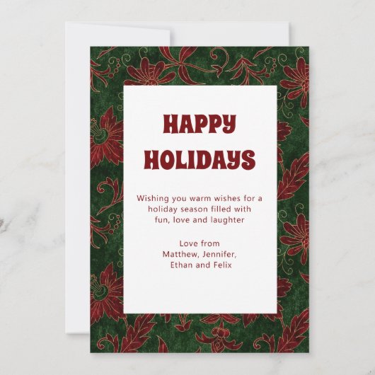 Vrolijk Kerstmis Chic Feestelijke Feestdagen Famil (Achterkant)