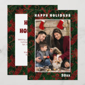 Vrolijk Kerstmis Chic Feestelijke Feestdagen Famil (Voorkant / Achterkant)