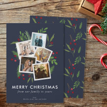 Vrolijk Kerstmis Collage Custom Modern Holly