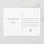 Vrolijk Kerstmis Collage Custom Modern Holly Feestdagenkaart (Achterkant)