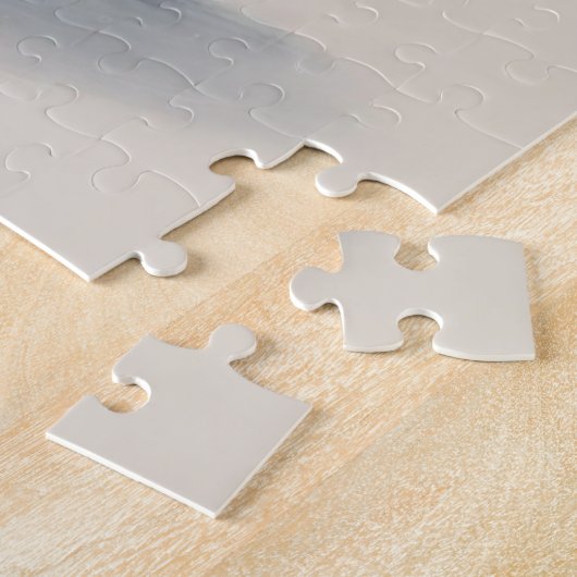 Vrolijk Kerstmis Cool  Santa op Motorcycle Legpuzzel (Zijkant)