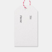 Vrolijk Kerstmis covid icoon gezichtsmasker smily  Cadeaulabel (Achterkant)