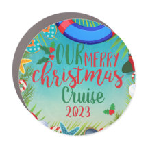 Vrolijk Kerstmis Cruise Stateroom Deurmagneet