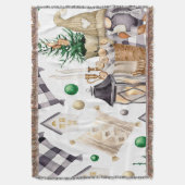 Vrolijk Kerstmis Decoratie Gnoom Deken (Voorkant Verticaal)