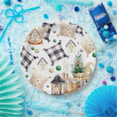 Vrolijk Kerstmis Decoratie Gnoom Papieren Bordje (Feest)