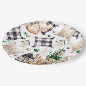 Vrolijk Kerstmis Decoratie Gnoom Papieren Bordje (Gekanteld)