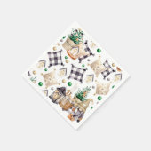 Vrolijk Kerstmis Decoratie Gnoom Servet (Hoek)