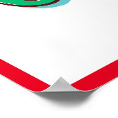 Vrolijk Kerstmis Decoratieve Typografie Script Poster (Hoek)