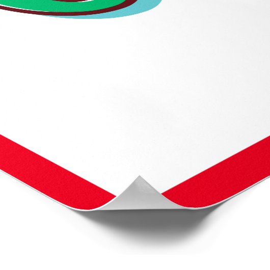 Vrolijk Kerstmis Decoratieve Typografie Script Poster (Hoek)