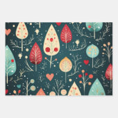 Vrolijk Kerstmis design patroon Inpakpapier Vel (Voorkant)