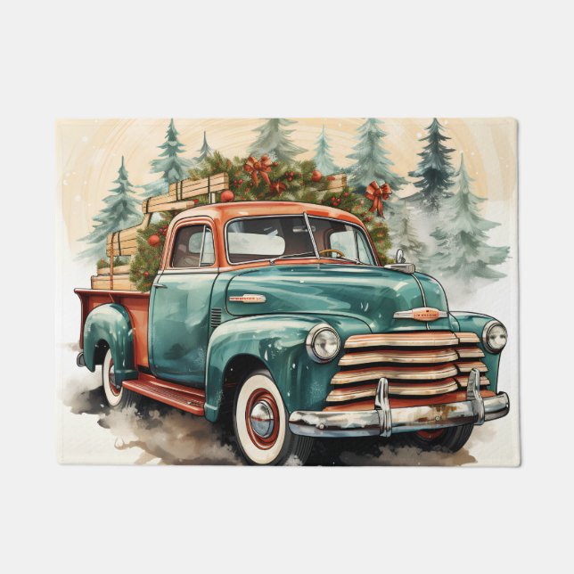 Vrolijk Kerstmis Deurmat Ontwerp (Voorkant)