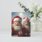 Vrolijk Kerstmis Digitaal downloaden Feestdagenkaart (Staand voorkant)