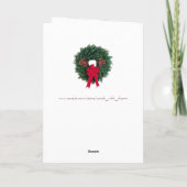 Vrolijk Kerstmis Dorpsnaam Sneeuw Kaart (Achterkant)