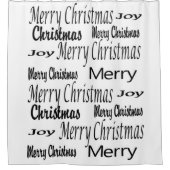 Vrolijk Kerstmis Douchegordijn, Vreugde Douchegordijn (Voorkant)