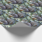 VROLIJK KERSTMIS EEKHOORN IN SNEEUW CADEAUPAPIER (Hoek)