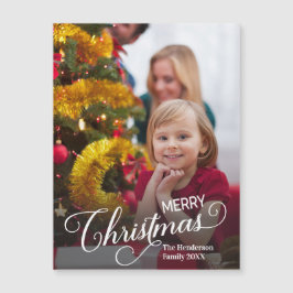 Vrolijk Kerstmis Eenvoudige Aangepaste Foto