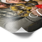 Vrolijk Kerstmis Eenvoudige Aangepaste Foto Afdruk (Hoek)