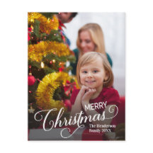 Vrolijk Kerstmis Eenvoudige Aangepaste Foto