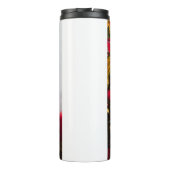 Vrolijk Kerstmis Eenvoudige Aangepaste Foto Thermosbeker (Achterkant)