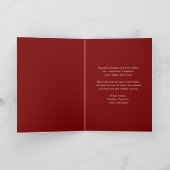 Vrolijk Kerstmis Eenvoudige Moderne Coquette Bow F Feestdagen Kaart (Binnen)