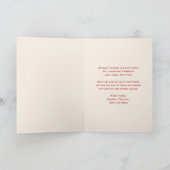 Vrolijk Kerstmis Eenvoudige Moderne Coquette Bow F Feestdagen Kaart (Binnen)