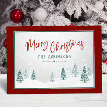 Vrolijk Kerstmis Elegant Land Winter Kunst Scène