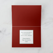 Vrolijk Kerstmis Elegant Land Winter Spruce Tree Feestdagen Kaart (Binnen)