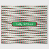 Vrolijk Kerstmis Elegant & Modern aanpassen Cadeaupapier (Vlak)